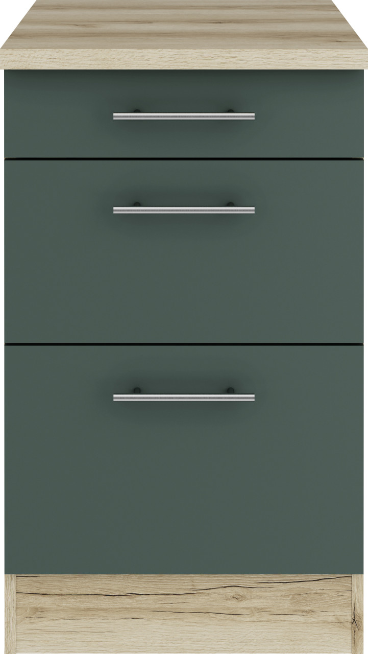 Optifit Unterschrank Savona 405 steingrün/eiche 50 cm