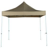 TrendLine Faltpavillon taupe, 295 x 295 cm