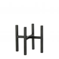 Mica Pflanzenständer Ascot schwarz schwarz, 14 x 14 x 16 cm