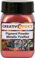Pigment Pulver Fire Red 40 g Metallic Effekt