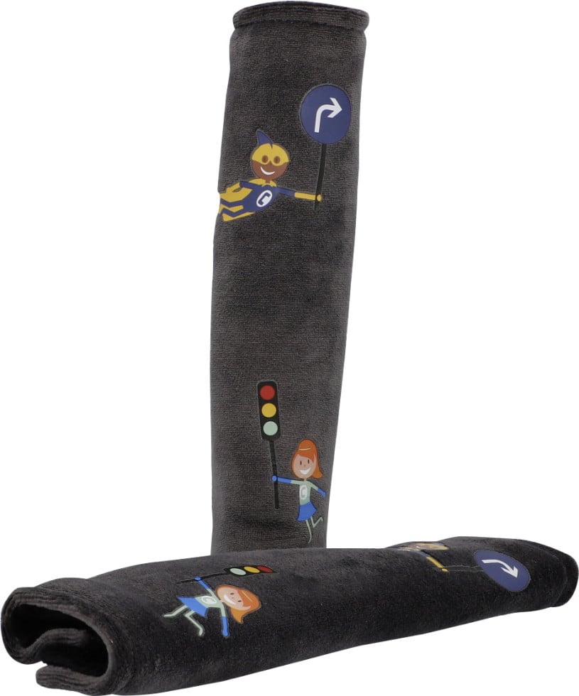 Cartrend Kids Gurtpolster-Set grau