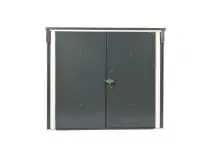 Tepro Metall-Mülltonnenbox für 2 x 240 l Mülltonnen mit Doppeltür inkl. Schlüssel