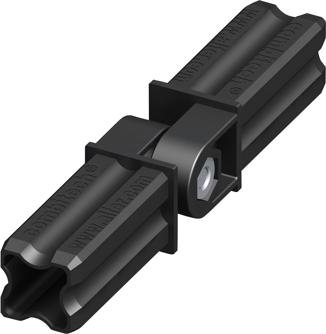 alfer Gelenk-Verbinder, 2 Zapfen 23.5 mm 23.5 mm Kunststoff glatt schwarz
