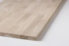 Massivholzplatte Eiche ungeölt 18 x 400 x 800 mm, Oberfläche geschliffen