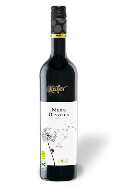 Käfer Weine Käfer Rotwein Nero d`Avola trocken Italien 1 x 0,75 L bio/vegan GLO642021437