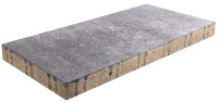 EHL Betonplatte Formo 50 x 25 x 4 cm weiß anthrazit nuanciert