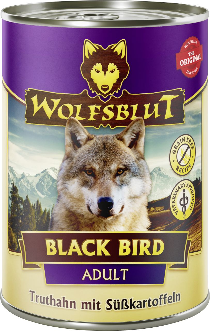 Wolfsblut Black Bird Adult Truthahn mit Süßkartoffel Hundefutter 395 g GLO629307335