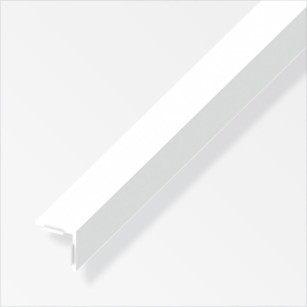 alfer Winkel 2.5 m, 10 x 10 mm PVC (Kunststoff) glatt weiss