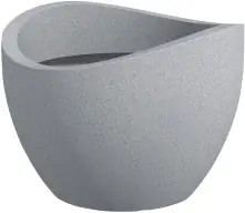 Scheurich Pflanztopf Wave Globe Serie 250 steingrau, Beton-Optik Ø 50 cm