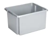 Sunware Drehstapel-Box Nesta 32 l silber 45,5 x 36 x 24 cm (L x B x H)