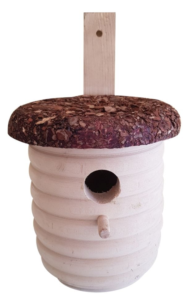 Nistkasten Kiefernholz natur LxH: 22/24 Ø 18 cm