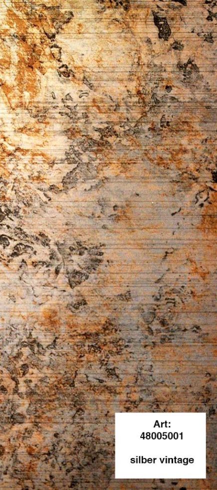 alfer Design-Platte Struktur 1000 x 600 mm PVC (Kunststoff) glatt silber