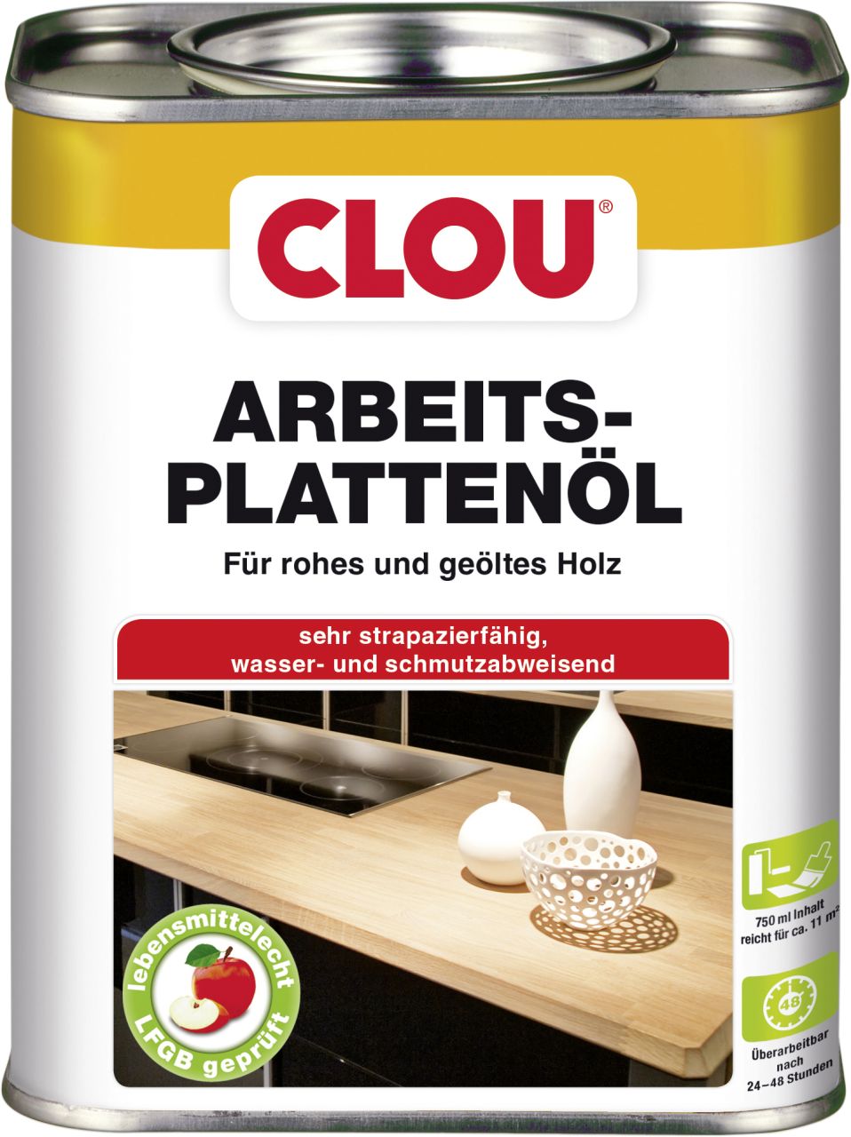 Clou Arbeitsplattenöl 750 ml GLO765151811