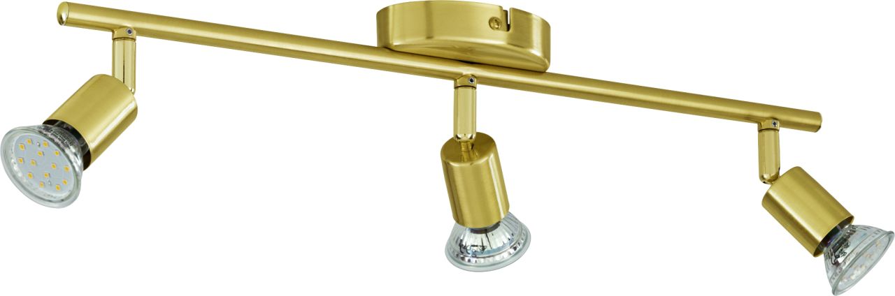 Eglo 3er LED Spot Buzz messing 48,5 x 6,5 cm GU10, messing gebürstet GLO773055591