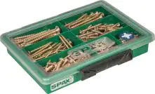 Spax Sortimentskasten 3 x 16, 30 mm 4 x 30, 35, 40 mm 4.5 x 50 mm 5 x 60 mm