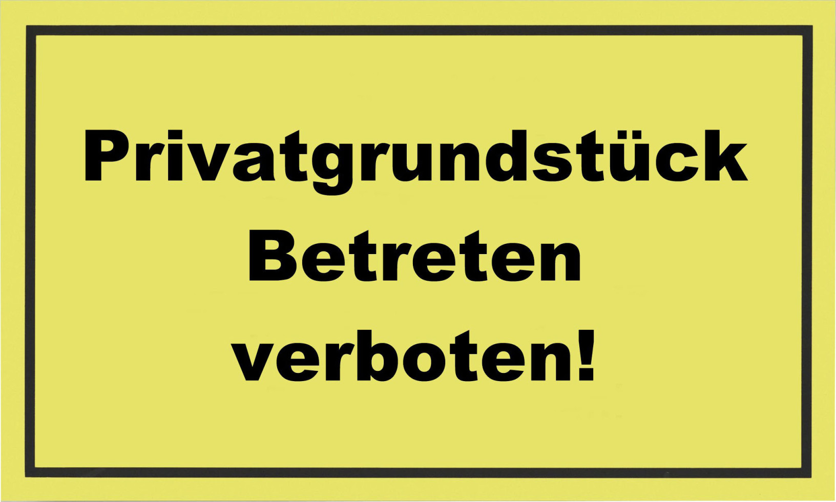 Metafranc Hinweisschild Privatgrundstück 200 x 300 mm GLO763144873