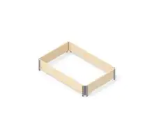 Upyard Palettenrahmen Hochbeet 120 x 80 cm, stapelbar