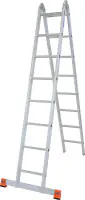 Krause Aluminium-Gelenk-Doppelleiter MONTO TriMatic 5,50 m