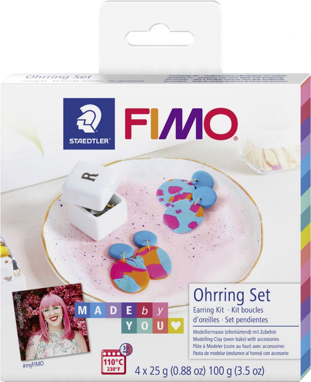 Staedtler Glorex FIMO DIY Set Ohrringe 4 x 25 g GLO663109453
