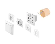 Bosch Smart Home Merten Adapter 3er Set, für Licht & Rollladensteuerung