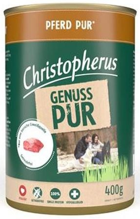 Christopherus Hundefutter Pur Pferd 400 g GLO629306999