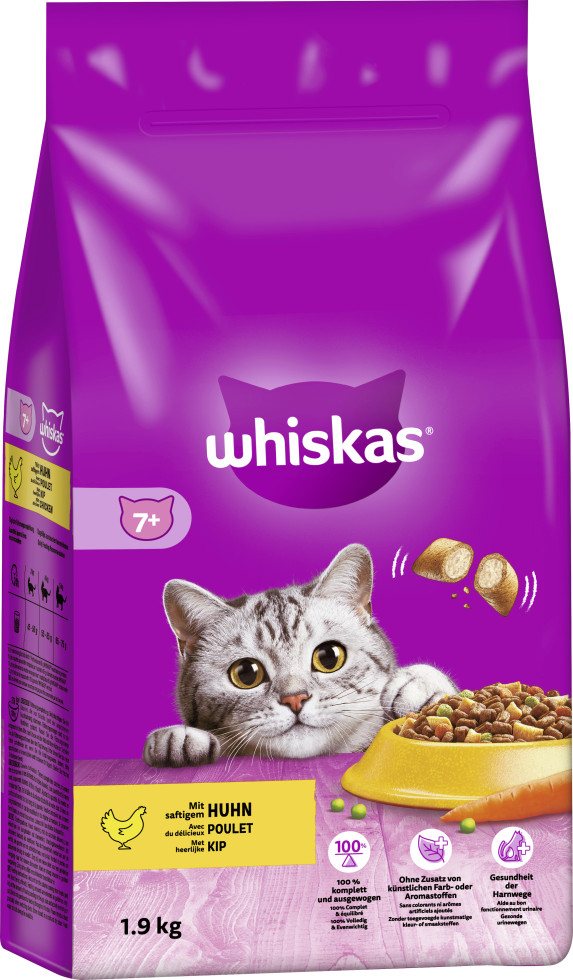 WHISKAS Beutel Trocken Senior mit Huhn 1,9 kg 1,9 kg