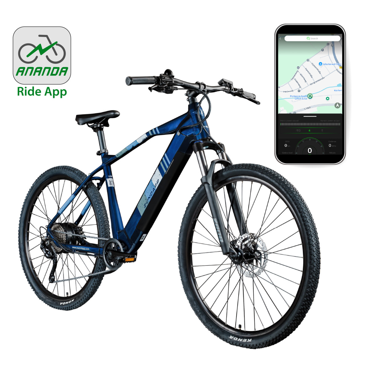Zündapp E-Bike Z808 MTB 29 Zoll 10-Gang 550 Wh dunkelblau
