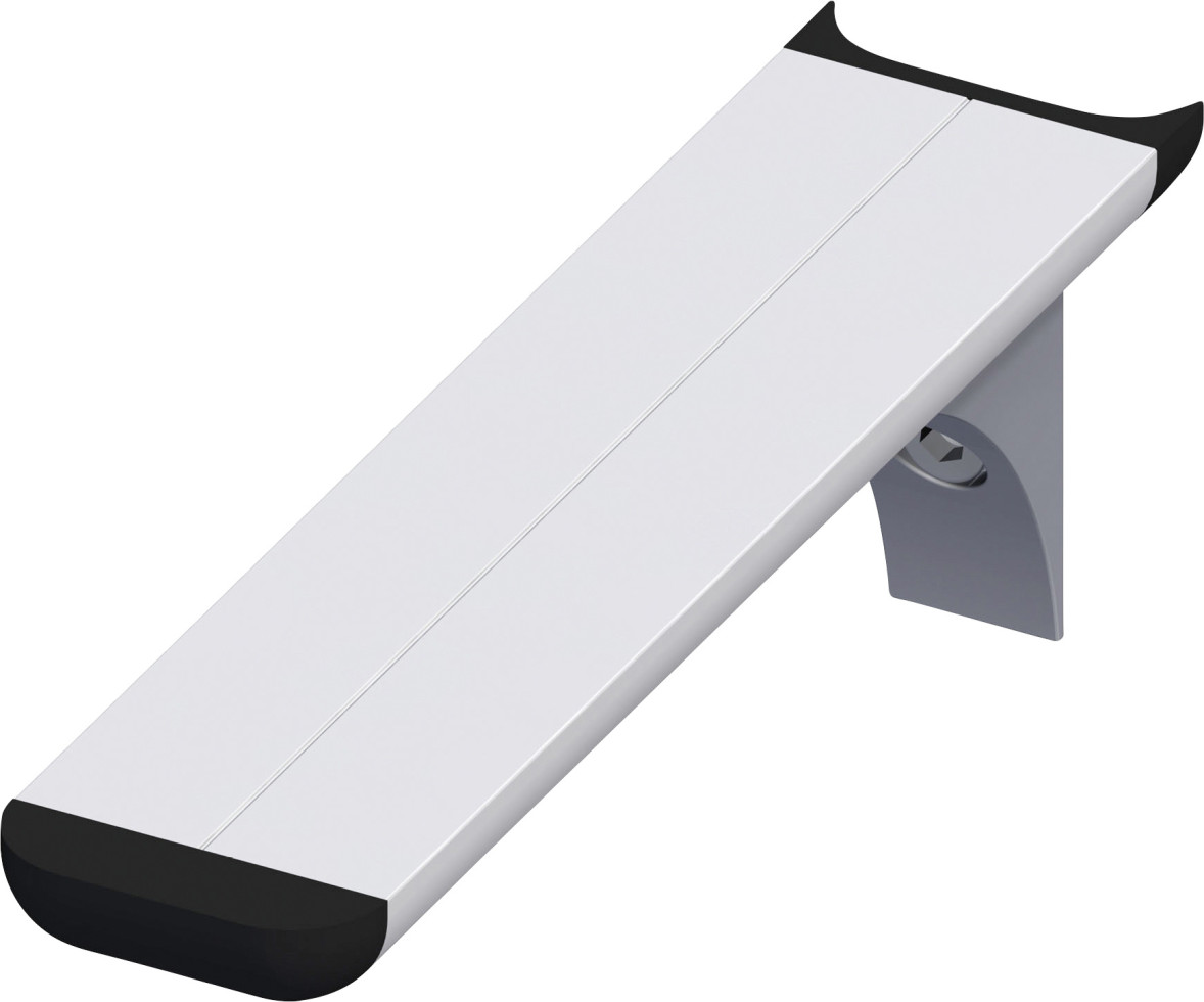 coaxis -Regalträger 200 mm 200 x 51 mm Aluminium eloxiert silber