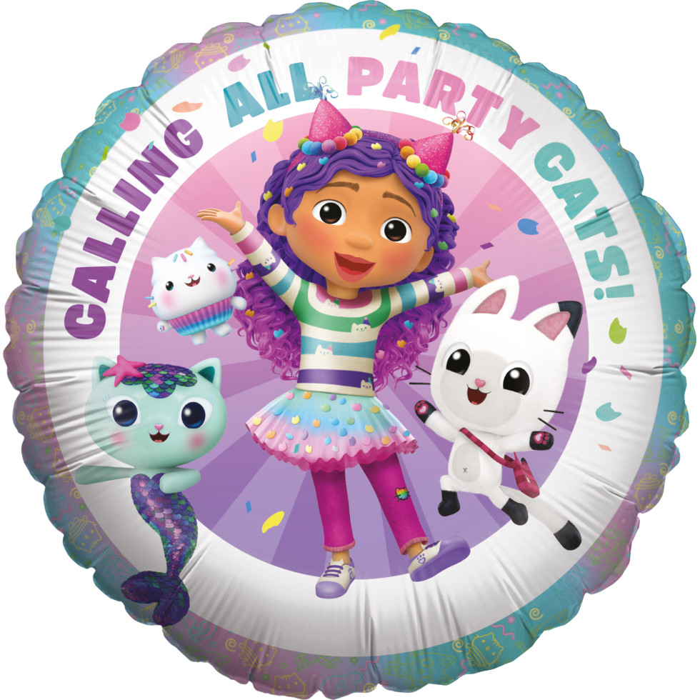 Folienballon Gabbys Dollhouse bunt Ø 45 cm 1 Stück