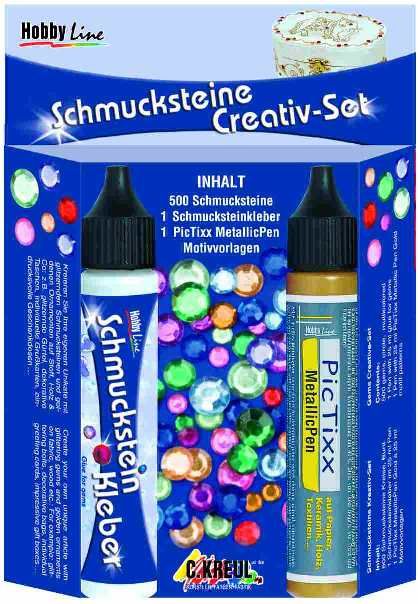 Kreul Schmucksteine Creativ Set GLO663400130