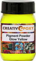 Pigment Pulver Glow Yellow 30 g Blacklight, Neon, tagleuchtend