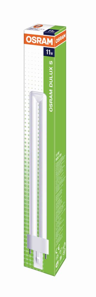 Osram Energiesparlampe Dulux S G23 11W warmweiß klar GLO773700997