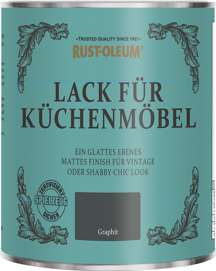Rust-Oleum Lack für Küchenmöbel 750 ml graphit