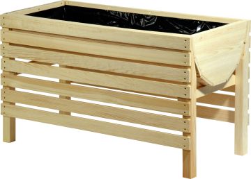 Dobar Hochbeet inkl. Pflanzfolie 100 x 45 x 60 cm kaufen Globus Baumarkt