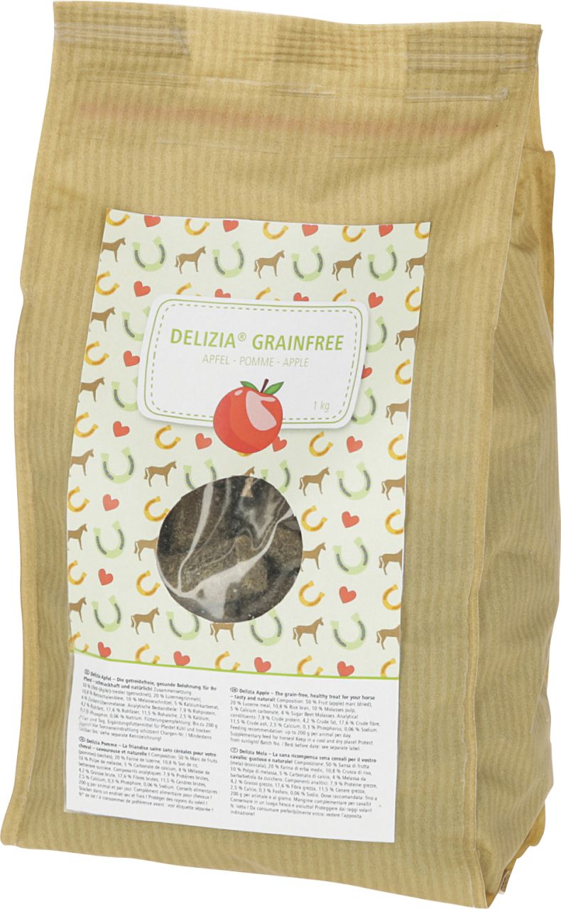 Kerbl Delizia Apfel getreidefrei Pferdefutter 1 kg GLO629600170
