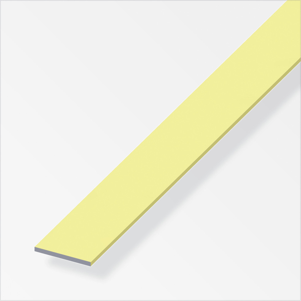 alfer Flachprofil Aluminium eloxiert messing