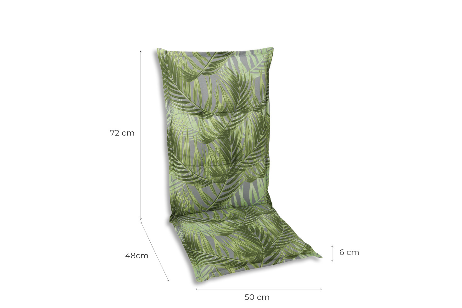 GODE HochlehnerAuflage 50 cm x 120 cm x 6 cm, grün, palmy grün kaufen