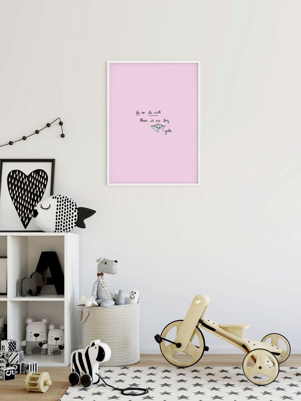 Komar Wandbild SW Quote Yoda Cute 30 x 40 cm GLO769551664