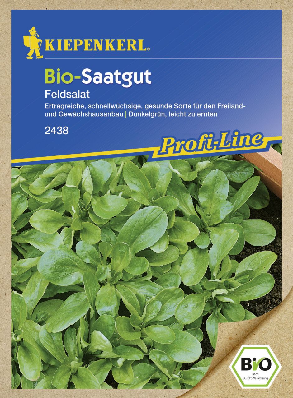 Kiepenkerl Bio-Saatgut Feldsalat Rapunzel Vit Valerianella locusta, Inhalt: ca. 5 lfd. Meter GLO693106979