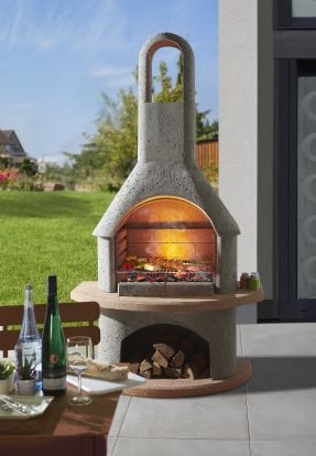 Buschbeck Grillkamin Carmen grau 203 x 110 x 65 cm kaufen Globus Baumarkt