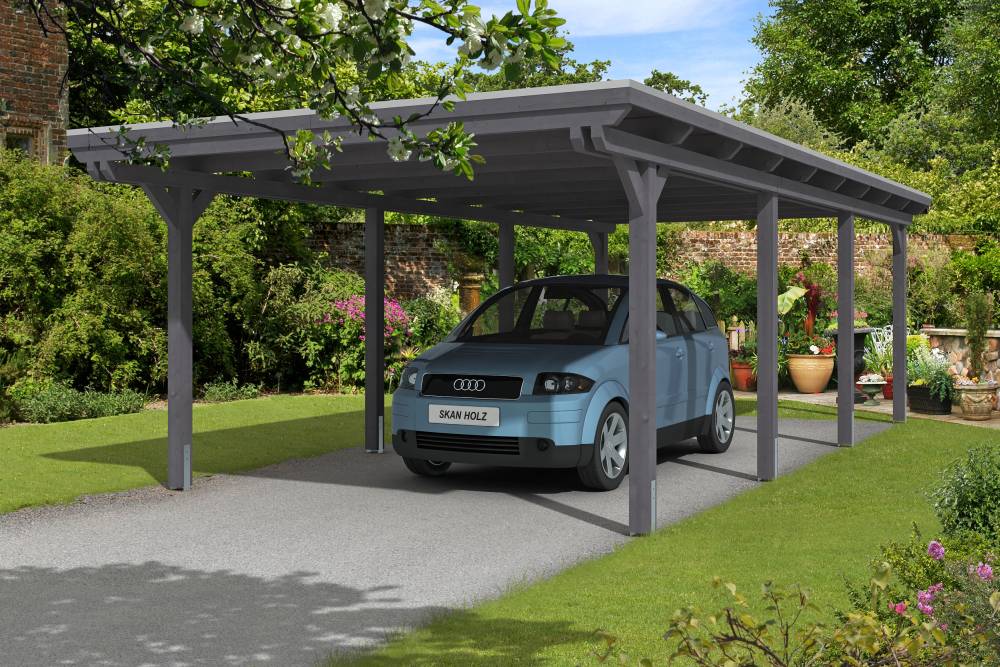 SkanHolz SKAN HOLZ Carport Emsland 404 x 846 cm mit Aluminiumdach GLO784102609