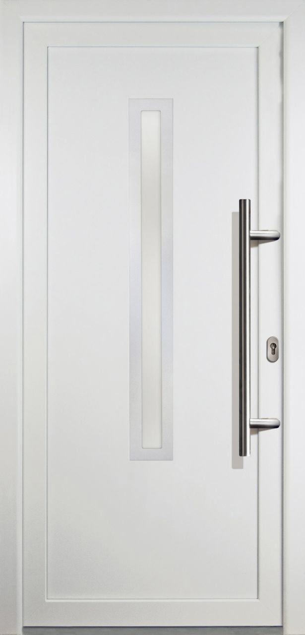 Meeth Haustür Signum PVC Exclusiv PVC Modell 70 88 x 208 cm, DIN rechts, weiß