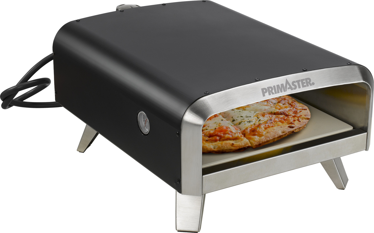 Primaster Gas-Pizzaofen Arcus 1 Brenner mit Pizzastein 33 x 33 cm GFM4dbe652bf
