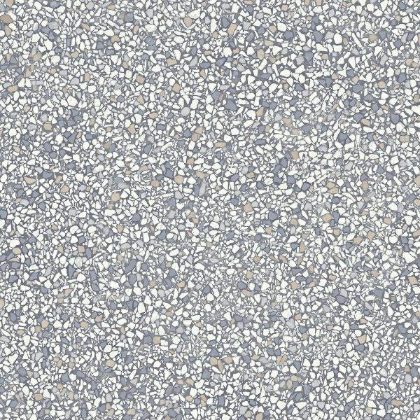 Bodenbelag Vinyl 3 m Allover grau-weiß
