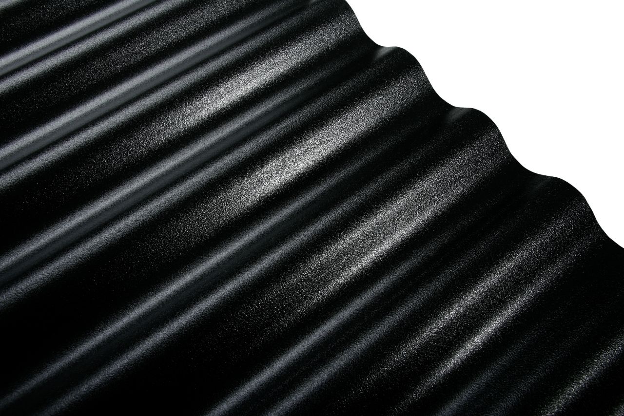 Weitere PVC-Wellplatte 76/18 200 x 90 cm 1,2 mm schwarz GLO779401296