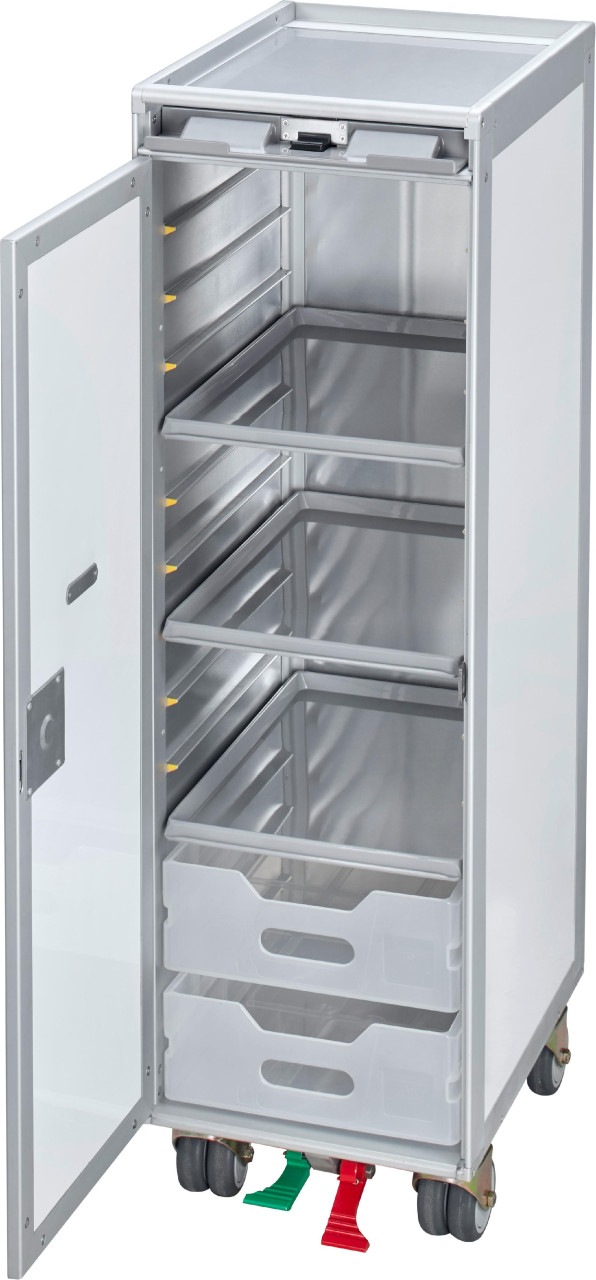 Original Flugzeugtrolley 30 x 40 x 103 cm weiß