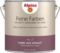 Alpina Feine Farben Wandfarbe No. 17 Farbe der Könige - herrschaftliches purpur 2,5 L