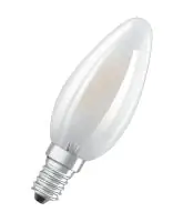 Osram LED Kerzenlampe Base Classic B40 E14 4W 5er Pack warmweiß, weiß matt