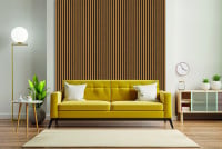 Neuhofer Akustikpaneel Holz Eiche foliert 267 x 57 x 1,9 cm braun