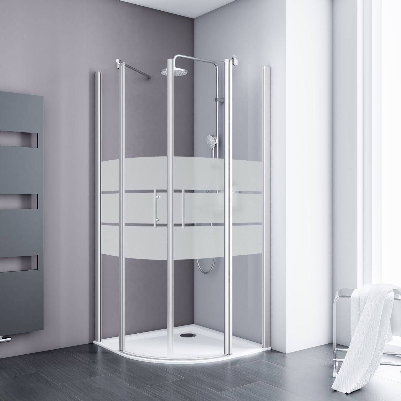 Schulte Runddusche 90 x 90 x 192 cm Alexa Style 2.0 GLO782302322